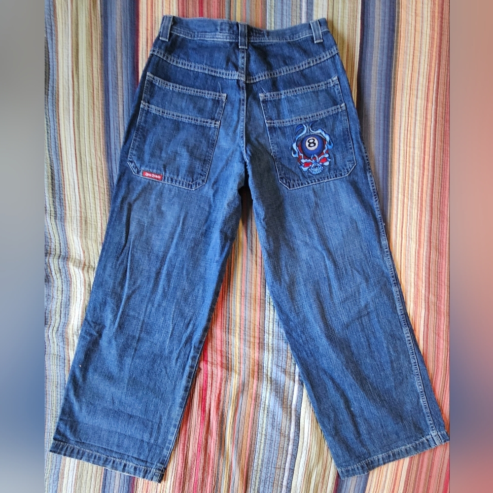 Vintage JNCO Denim Jeans with Embroidered Patch